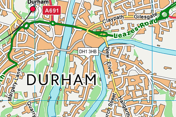 DH1 3HB map - OS VectorMap District (Ordnance Survey) DH1 3HB map - OS VectorMap District (Ordnance Survey)