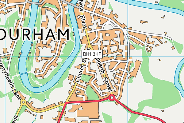 DH1 3HF map - OS VectorMap District (Ordnance Survey) DH1 3HF map - OS VectorMap District (Ordnance Survey)