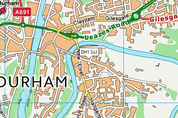 DH1 3JJ map - OS VectorMap District (Ordnance Survey) DH1 3JJ map - OS VectorMap District (Ordnance Survey)