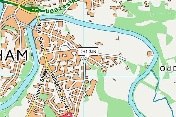 DH1 3JR map - OS VectorMap District (Ordnance Survey) DH1 3JR map - OS VectorMap District (Ordnance Survey)