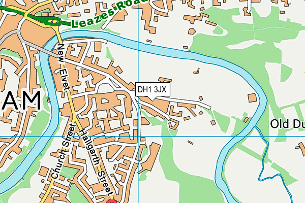 DH1 3JX map - OS VectorMap District (Ordnance Survey) DH1 3JX map - OS VectorMap District (Ordnance Survey)