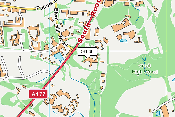 DH1 3LT map - OS VectorMap District (Ordnance Survey) DH1 3LT map - OS VectorMap District (Ordnance Survey)