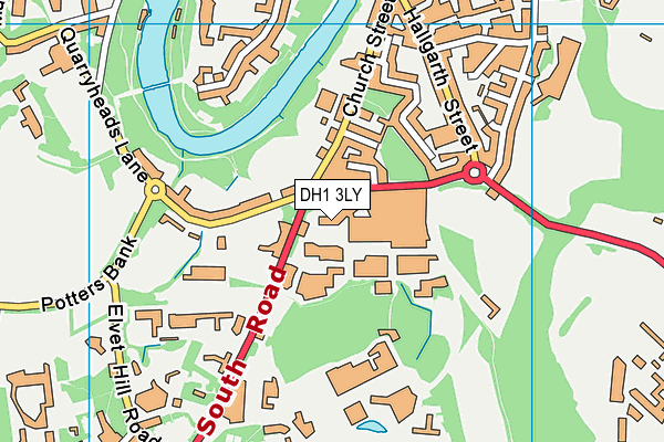 DH1 3LY map - OS VectorMap District (Ordnance Survey) DH1 3LY map - OS VectorMap District (Ordnance Survey)