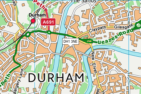 DH1 3NE map - OS VectorMap District (Ordnance Survey) DH1 3NE map - OS VectorMap District (Ordnance Survey)