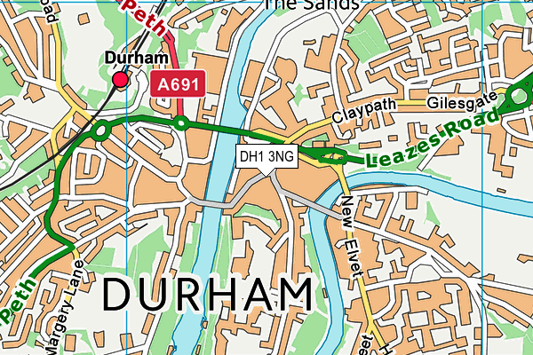 DH1 3NG map - OS VectorMap District (Ordnance Survey) DH1 3NG map - OS VectorMap District (Ordnance Survey)