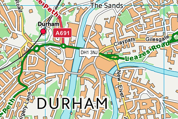 DH1 3NJ map - OS VectorMap District (Ordnance Survey) DH1 3NJ map - OS VectorMap District (Ordnance Survey)
