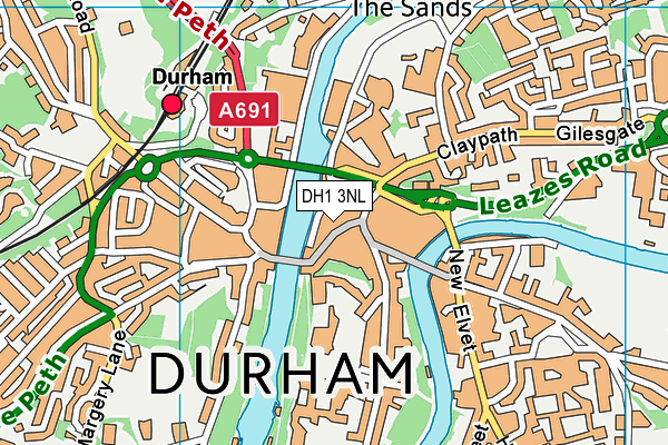DH1 3NL map - OS VectorMap District (Ordnance Survey) DH1 3NL map - OS VectorMap District (Ordnance Survey)