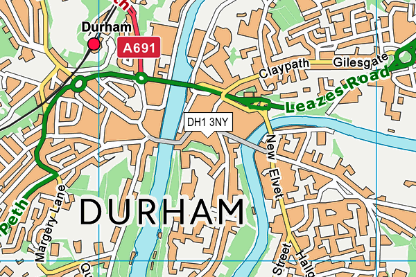 DH1 3NY map - OS VectorMap District (Ordnance Survey) DH1 3NY map - OS VectorMap District (Ordnance Survey)