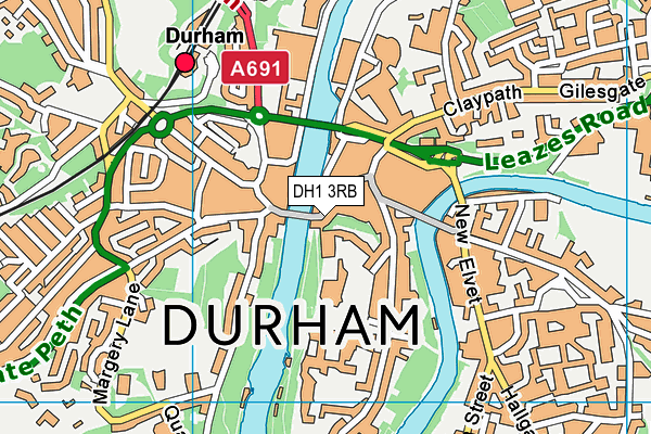 DH1 3RB map - OS VectorMap District (Ordnance Survey) DH1 3RB map - OS VectorMap District (Ordnance Survey)