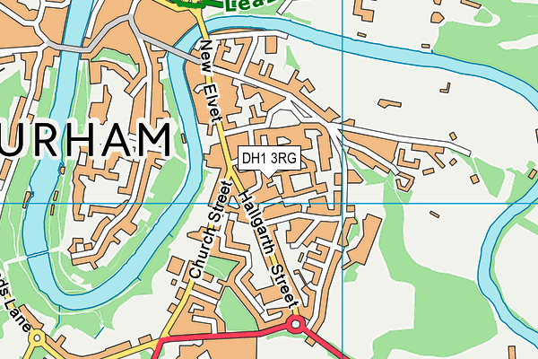 DH1 3RG map - OS VectorMap District (Ordnance Survey)