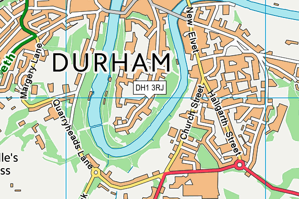 DH1 3RJ map - OS VectorMap District (Ordnance Survey) DH1 3RJ map - OS VectorMap District (Ordnance Survey)