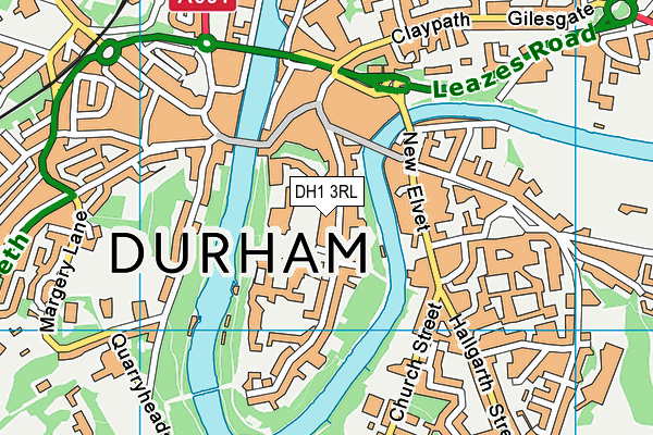 DH1 3RL map - OS VectorMap District (Ordnance Survey) DH1 3RL map - OS VectorMap District (Ordnance Survey)