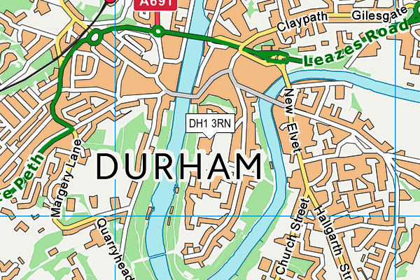 DH1 3RN map - OS VectorMap District (Ordnance Survey) DH1 3RN map - OS VectorMap District (Ordnance Survey)