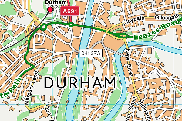 DH1 3RW map - OS VectorMap District (Ordnance Survey) DH1 3RW map - OS VectorMap District (Ordnance Survey)