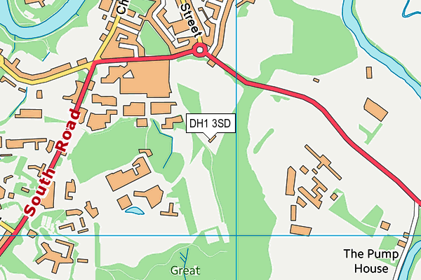 DH1 3SD map - OS VectorMap District (Ordnance Survey) DH1 3SD map - OS VectorMap District (Ordnance Survey)