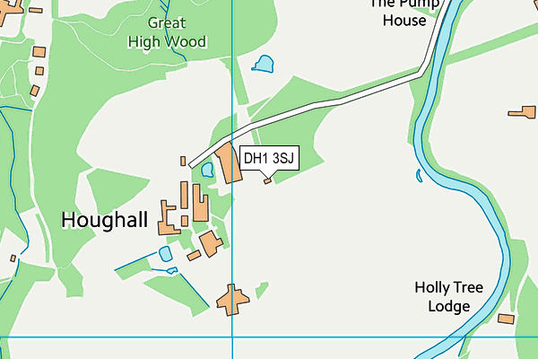 DH1 3SJ map - OS VectorMap District (Ordnance Survey) DH1 3SJ map - OS VectorMap District (Ordnance Survey)