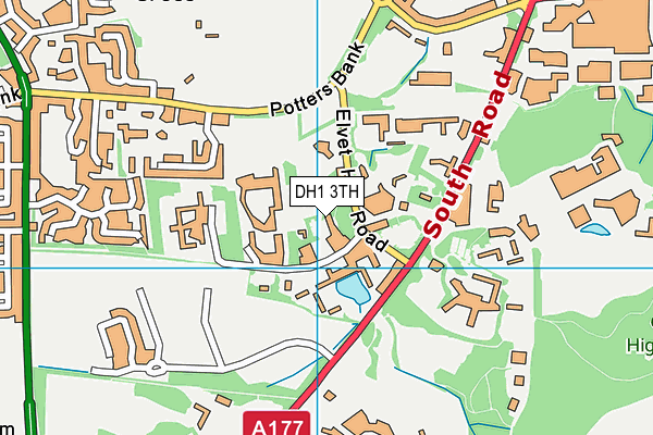 DH1 3TH map - OS VectorMap District (Ordnance Survey) DH1 3TH map - OS VectorMap District (Ordnance Survey)