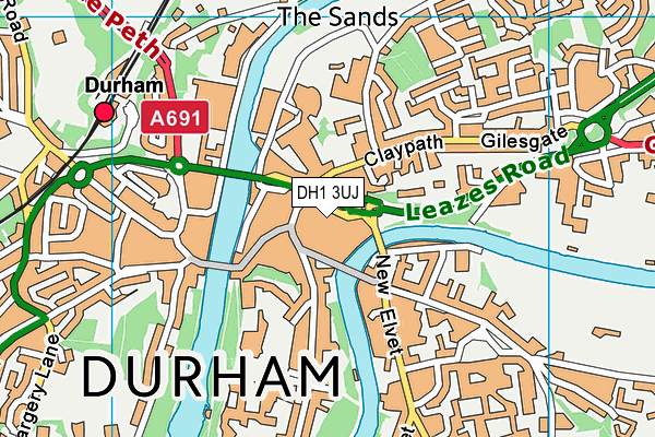 DH1 3UJ map - OS VectorMap District (Ordnance Survey) DH1 3UJ map - OS VectorMap District (Ordnance Survey)