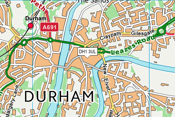 DH1 3UL map - OS VectorMap District (Ordnance Survey) DH1 3UL map - OS VectorMap District (Ordnance Survey)