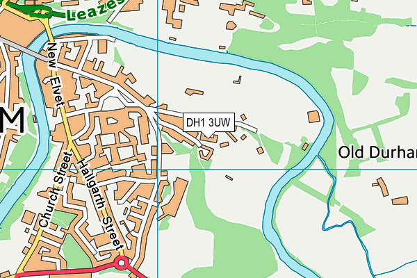 DH1 3UW map - OS VectorMap District (Ordnance Survey) DH1 3UW map - OS VectorMap District (Ordnance Survey)