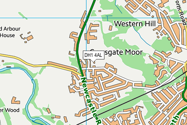 DH1 4AL map - OS VectorMap District (Ordnance Survey) DH1 4AL map - OS VectorMap District (Ordnance Survey)