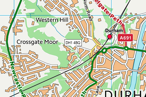 DH1 4BQ map - OS VectorMap District (Ordnance Survey) DH1 4BQ map - OS VectorMap District (Ordnance Survey)