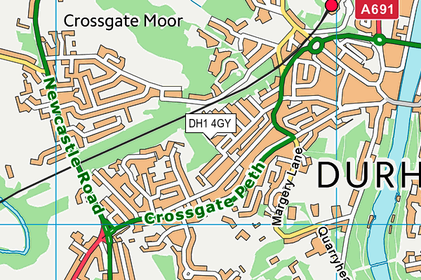 DH1 4GY map - OS VectorMap District (Ordnance Survey) DH1 4GY map - OS VectorMap District (Ordnance Survey)