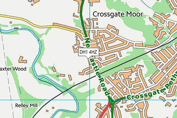 DH1 4HZ map - OS VectorMap District (Ordnance Survey) DH1 4HZ map - OS VectorMap District (Ordnance Survey)