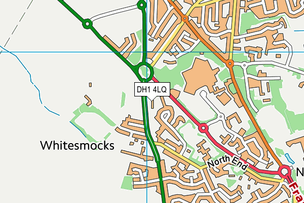 DH1 4LQ map - OS VectorMap District (Ordnance Survey) DH1 4LQ map - OS VectorMap District (Ordnance Survey)