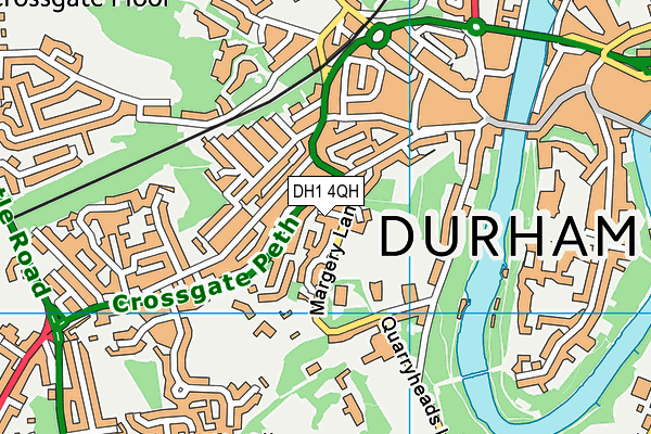 DH1 4QH map - OS VectorMap District (Ordnance Survey) DH1 4QH map - OS VectorMap District (Ordnance Survey)