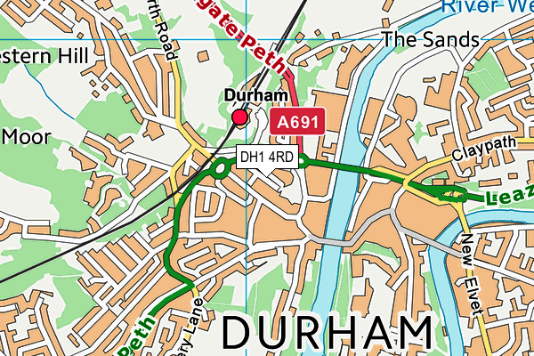 DH1 4RD map - OS VectorMap District (Ordnance Survey) DH1 4RD map - OS VectorMap District (Ordnance Survey)