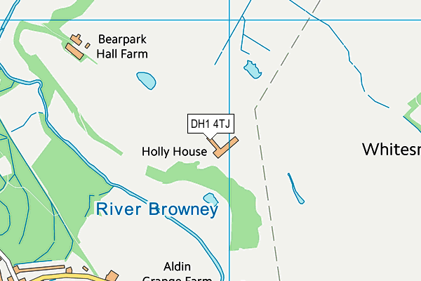 DH1 4TJ map - OS VectorMap District (Ordnance Survey) DH1 4TJ map - OS VectorMap District (Ordnance Survey)