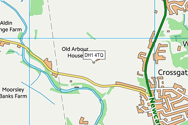 DH1 4TQ map - OS VectorMap District (Ordnance Survey) DH1 4TQ map - OS VectorMap District (Ordnance Survey)