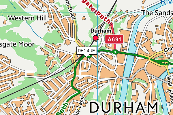 DH1 4UE map - OS VectorMap District (Ordnance Survey) DH1 4UE map - OS VectorMap District (Ordnance Survey)