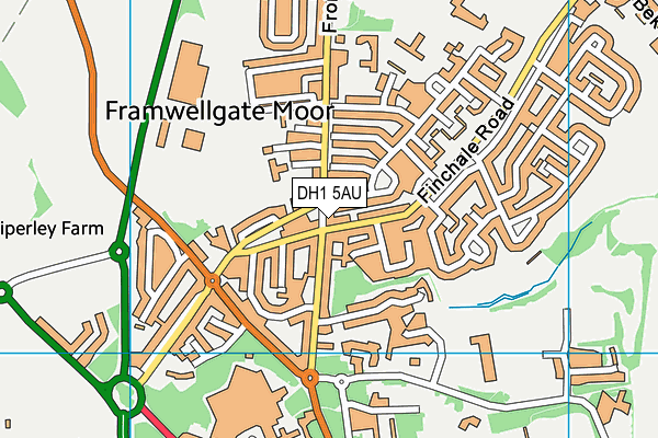 DH1 5AU map - OS VectorMap District (Ordnance Survey) DH1 5AU map - OS VectorMap District (Ordnance Survey)