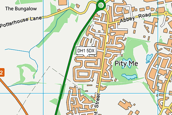 DH1 5DX map - OS VectorMap District (Ordnance Survey) DH1 5DX map - OS VectorMap District (Ordnance Survey)