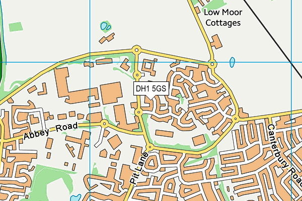 DH1 5GS map - OS VectorMap District (Ordnance Survey) DH1 5GS map - OS VectorMap District (Ordnance Survey)