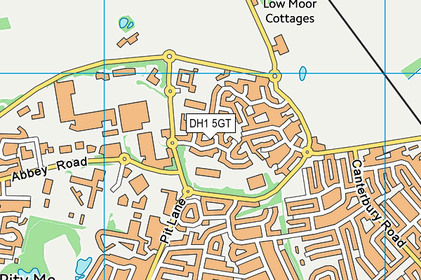 DH1 5GT map - OS VectorMap District (Ordnance Survey) DH1 5GT map - OS VectorMap District (Ordnance Survey)