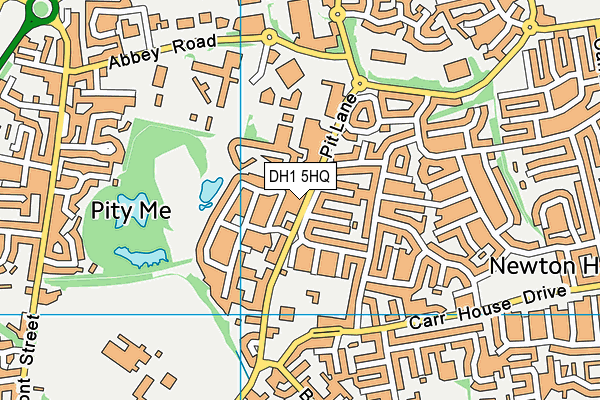 DH1 5HQ map - OS VectorMap District (Ordnance Survey) DH1 5HQ map - OS VectorMap District (Ordnance Survey)