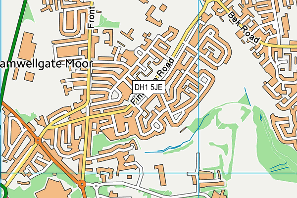 DH1 5JE map - OS VectorMap District (Ordnance Survey) DH1 5JE map - OS VectorMap District (Ordnance Survey)