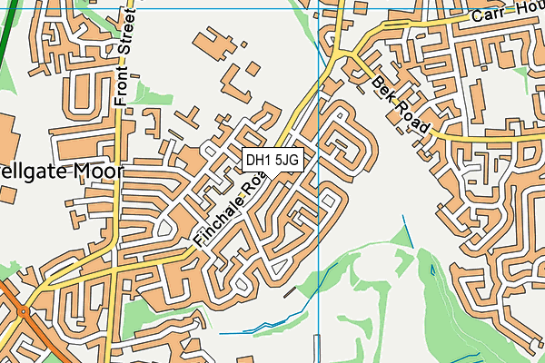 DH1 5JG map - OS VectorMap District (Ordnance Survey) DH1 5JG map - OS VectorMap District (Ordnance Survey)