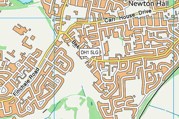 DH1 5LG map - OS VectorMap District (Ordnance Survey) DH1 5LG map - OS VectorMap District (Ordnance Survey)