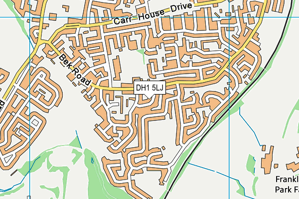 DH1 5LJ map - OS VectorMap District (Ordnance Survey) DH1 5LJ map - OS VectorMap District (Ordnance Survey)