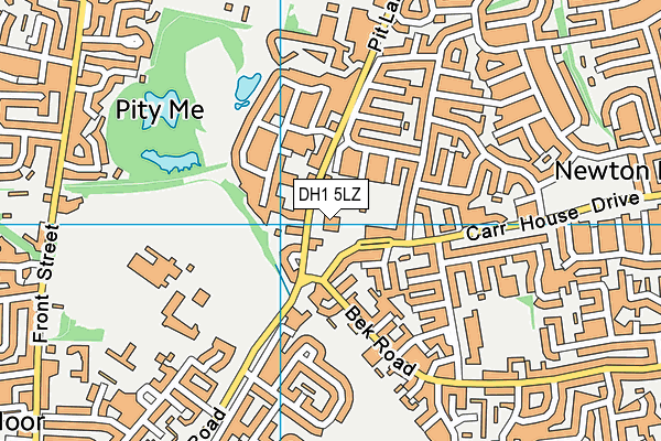 DH1 5LZ map - OS VectorMap District (Ordnance Survey)