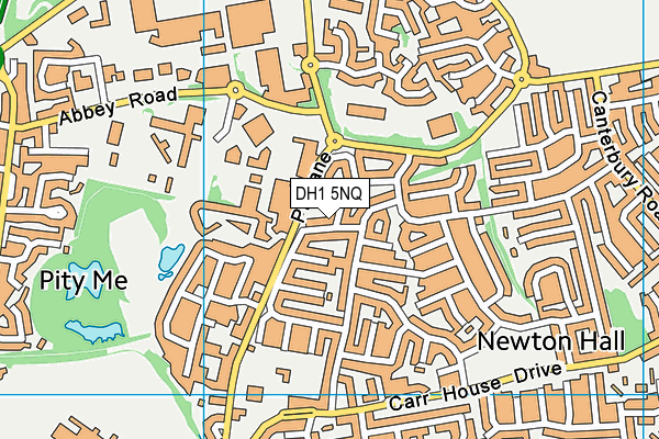 DH1 5NQ map - OS VectorMap District (Ordnance Survey) DH1 5NQ map - OS VectorMap District (Ordnance Survey)