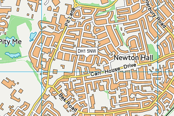 DH1 5NW map - OS VectorMap District (Ordnance Survey) DH1 5NW map - OS VectorMap District (Ordnance Survey)