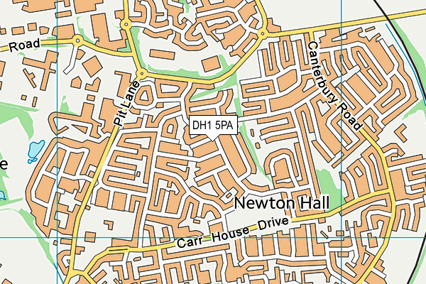 DH1 5PA map - OS VectorMap District (Ordnance Survey) DH1 5PA map - OS VectorMap District (Ordnance Survey)