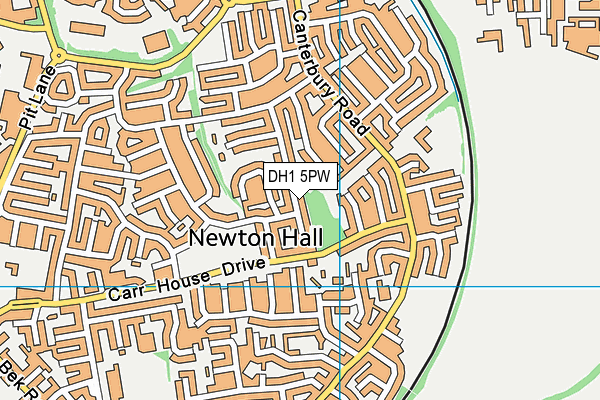 DH1 5PW map - OS VectorMap District (Ordnance Survey) DH1 5PW map - OS VectorMap District (Ordnance Survey)