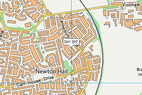 DH1 5PZ map - OS VectorMap District (Ordnance Survey) DH1 5PZ map - OS VectorMap District (Ordnance Survey)