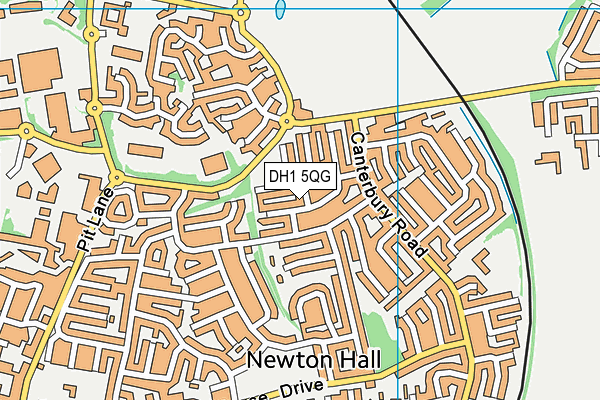 DH1 5QG map - OS VectorMap District (Ordnance Survey) DH1 5QG map - OS VectorMap District (Ordnance Survey)